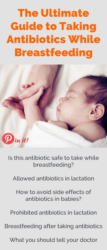 antibiotics breastfeeding upset baby