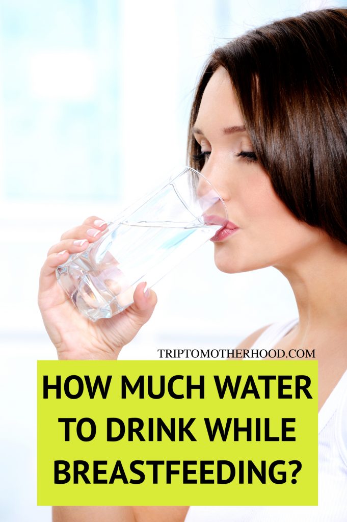 How much water to drink while breastfeeding to support adequate milk supply and avoid dehydration. What drinks to limit when breastfeeding. Why you feel so thirsty after giving birth and much more! #breastfeeding #newmomtips